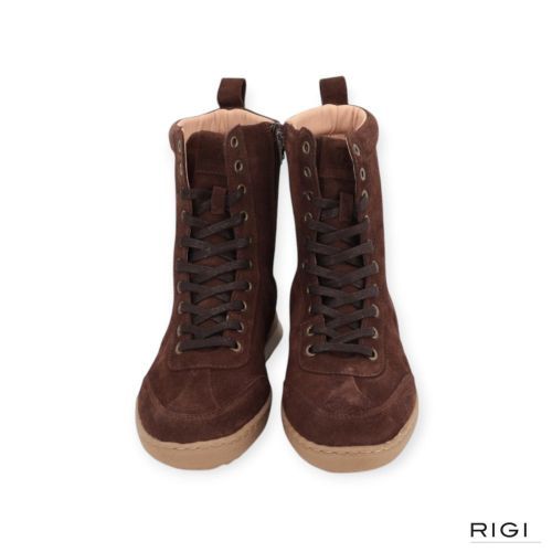 Cycleur De Luxe Nobilis enkelsneaker in bruin suède voor dames. Cycleur De Luxe Nobilis enkelsneaker in bruin suède voor dames.