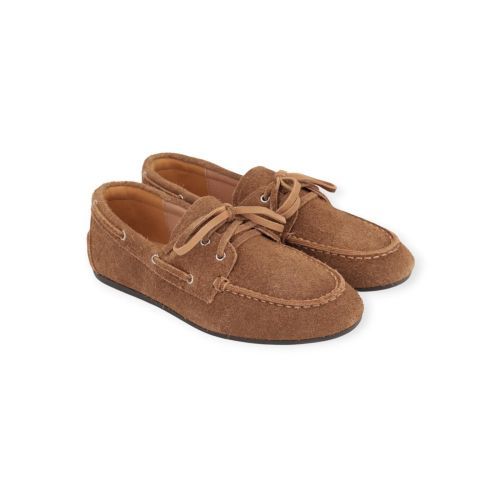 Cycleur De Luxe Poppy mocassin voor dames in cognac suède.