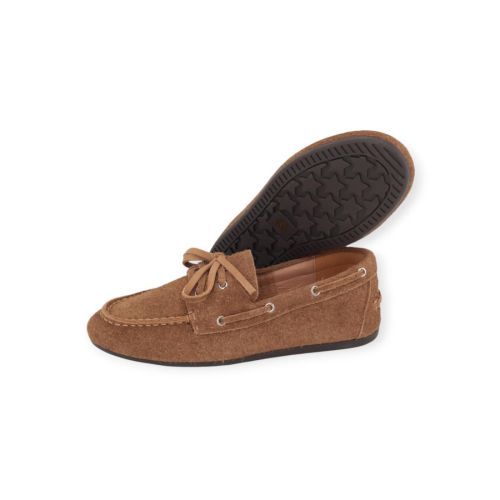 Cycleur De Luxe Poppy mocassin voor dames in cognac suède.