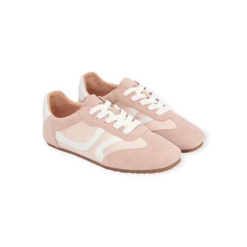 Cycleur De Luxe Posy sneaker voor dames in zacht roze suède met nylon.