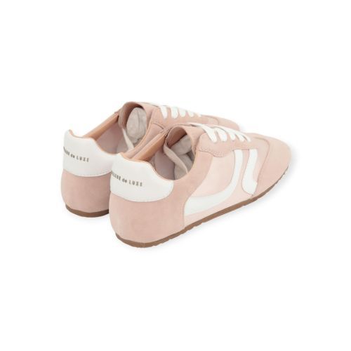 Cycleur De Luxe Posy sneaker voor dames in zacht roze suède met nylon.