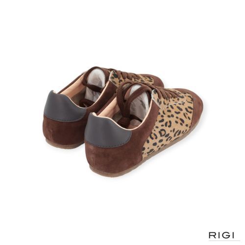 Cycleur De Luxe POZ CN4 voor dames in bruin suède met leopard pony vel. Cycleur De Luxe POZ CN4 voor dames in bruin suède met leopard pony vel.