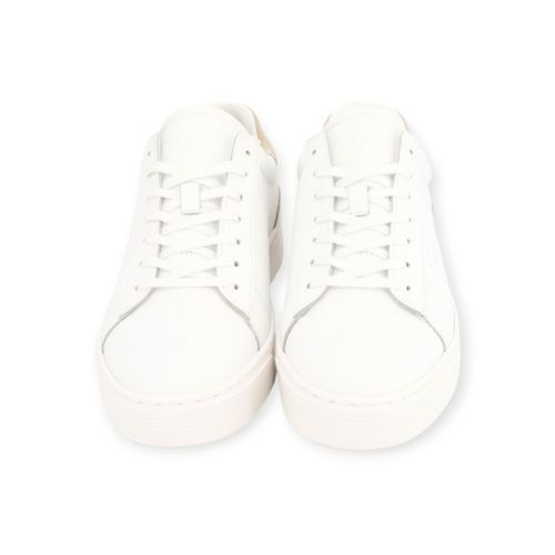 Cycleur de Luxe T12 sneaker voor heren in wit leer met zand suède. 