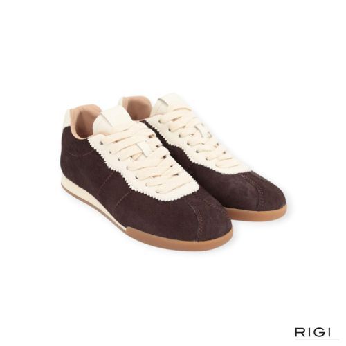 Cycleur De Luxe Tulip sneaker in bruin pony met offwit leer voor dames Cycleur De Luxe Tulip sneaker in bruin pony met offwit leer voor dames