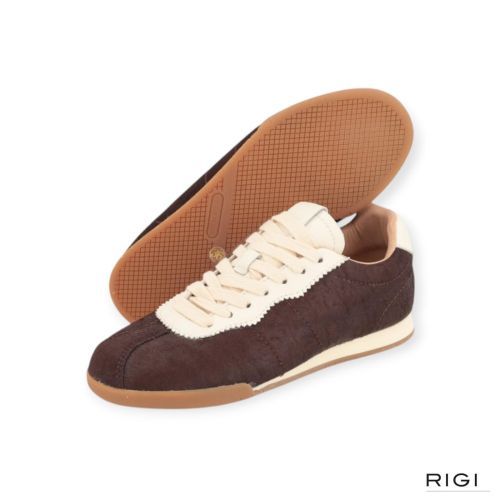 Cycleur De Luxe Tulip sneaker in bruin pony met offwit leer voor dames Cycleur De Luxe Tulip sneaker in bruin pony met offwit leer voor dames
