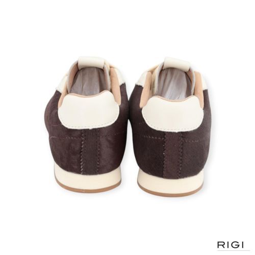 Cycleur De Luxe Tulip sneaker in bruin pony met offwit leer voor dames Cycleur De Luxe Tulip sneaker in bruin pony met offwit leer voor dames