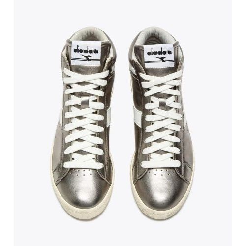 Diadora Sneaker Zilver dames (Game L High Metallic WN 501.182011 - Game L High Metallic WN 501.18) - Rigi