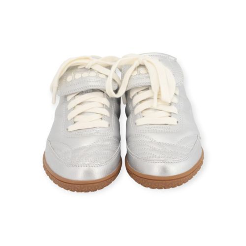 Diadora Gold Indoor Metallic zilver sneaker.