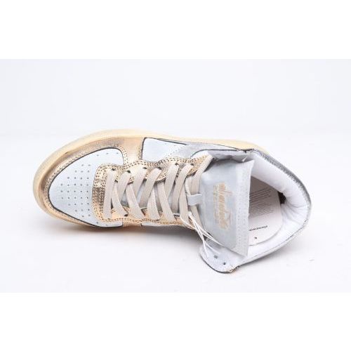 Diadora Heritage Sneaker Wit dames (201.179440 Mi Basket Metallic Pigskin Us - 201.179440 Mi Basket Metallic ) - Rigi
