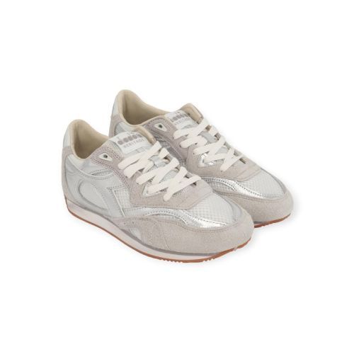 Diadora Heritage Equipe Revenge Iride sneaker voor dames in zilver. 