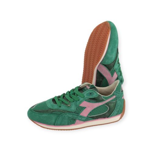 Diadora Heritage Equipe Revenge SW sneaker in groen voor dames. 