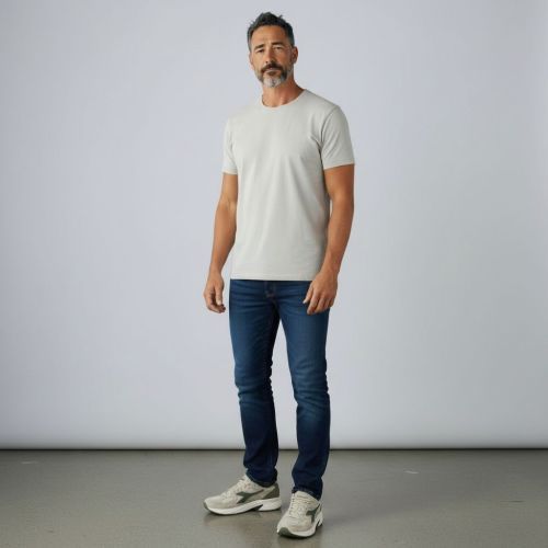 Diadora Mythos Star sneaker taupe met groen.