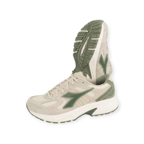 Diadora Mythos Star sneaker taupe met groen.