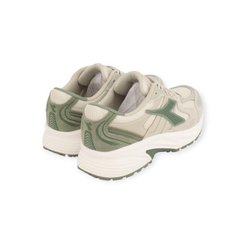 Diadora Mythos Star sneaker taupe met groen.