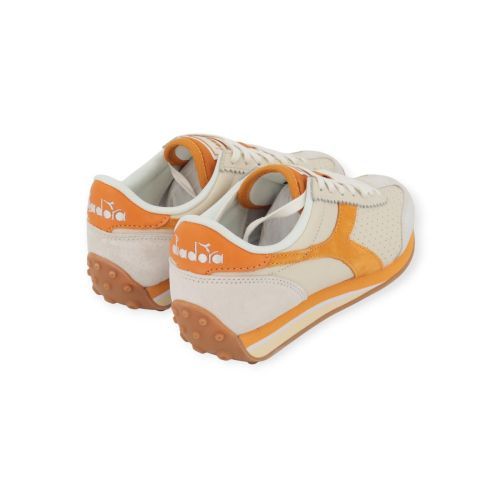 Diadora rally punched dames sneaker in wit en geel.