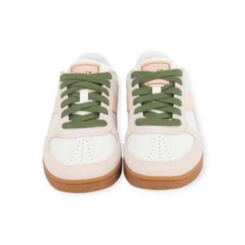 Diadora Seoul Indoor sneaker voor dames in wit leer met roze. Diadora Seoul Indoor sneaker voor dames in wit leer met roze.