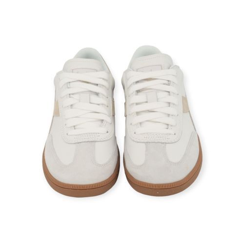Diadora trainer metal in wit met off wit leer.