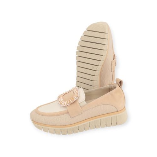 Dl Sport dames mocassin in beige leer.