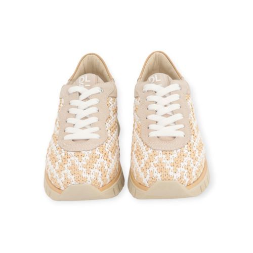 Dl Sport dames sneaker in beige raffia leer. Dl Sport dames sneaker in beige raffia leer.