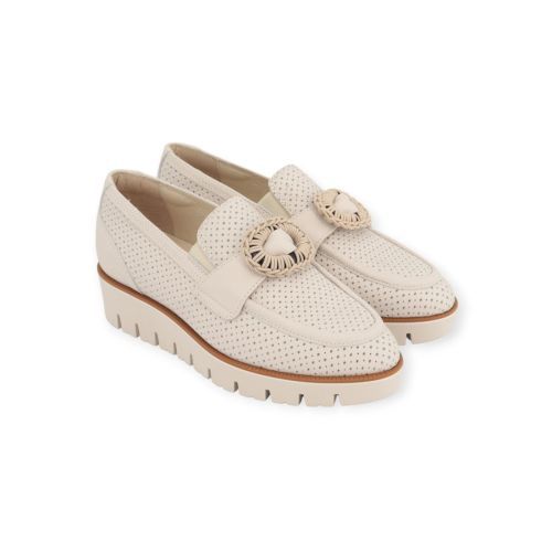 Dl Sport dames mocassin in beige leer. Dl Sport dames mocassin in beige leer.