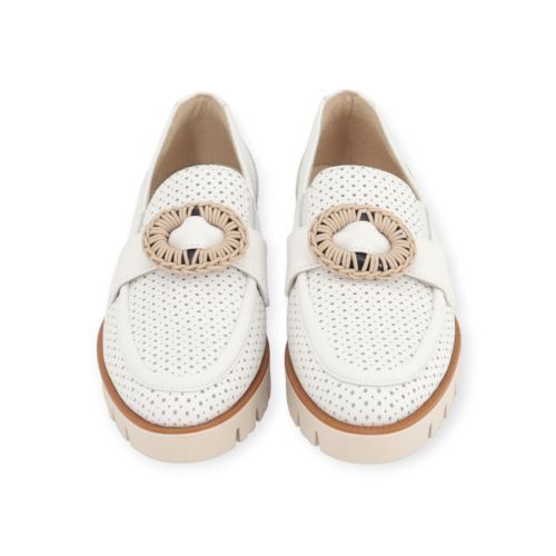 Dl Sport dames mocassin in wit leer. Dl Sport dames mocassin in wit leer.