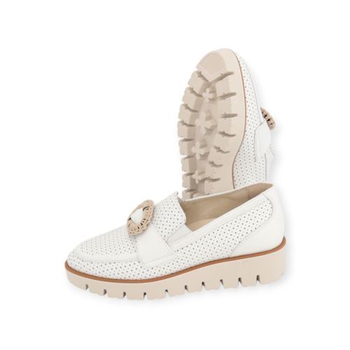 Dl Sport dames mocassin in wit leer. Dl Sport dames mocassin in wit leer.