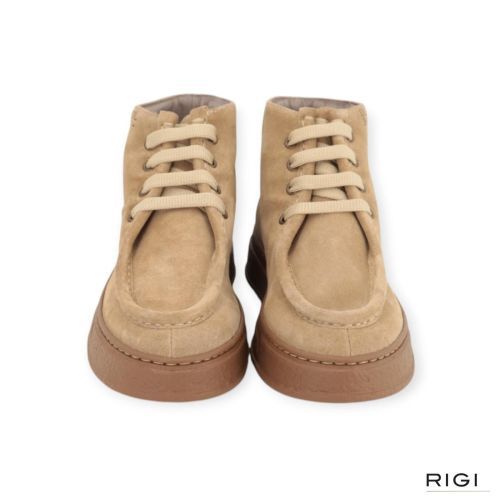DL-Sport 7115HK enkellaars in beige suède voor dames. 