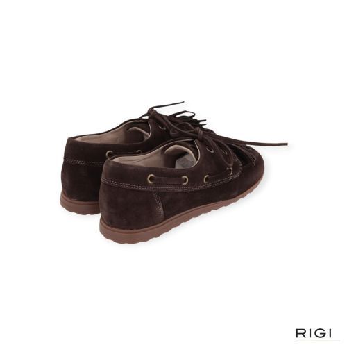 DL-Sport 7159 mocassin in donkerbruin suède voor dames. DL-Sport 7159 mocassin in donkerbruin suède voor dames.