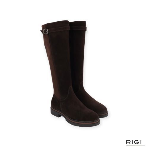 Dl-Sport 7197 laars in bruin suede leer voor dames. Dl-Sport 7197 laars in bruin suede leer voor dames.
