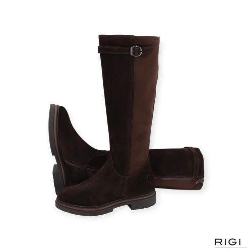 Dl-Sport 7197 laars in bruin suede leer voor dames. Dl-Sport 7197 laars in bruin suede leer voor dames.