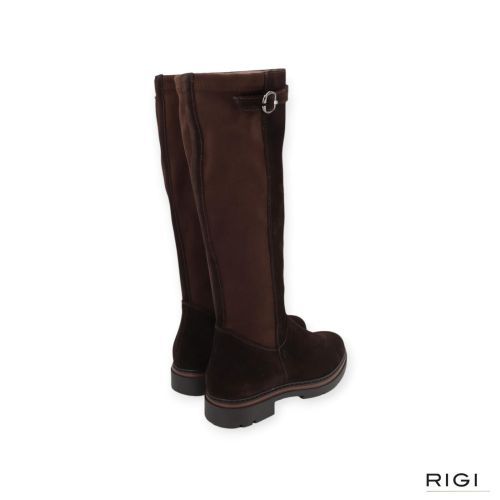 Dl-Sport 7197 laars in bruin suede leer voor dames. Dl-Sport 7197 laars in bruin suede leer voor dames.
