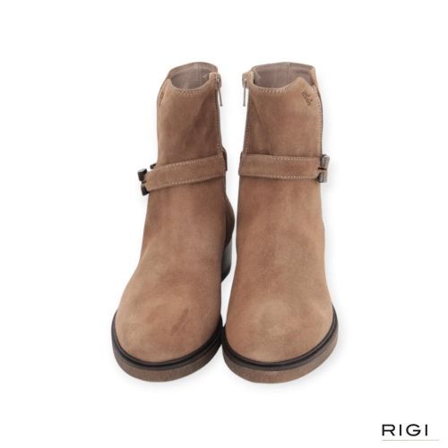 DL-Sport 7205 enkellaars in taupe suède voor dames. 