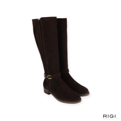 DL Sport 7210 dames laar in bruin suede leer met stretch. DL Sport 7210 dames laar in bruin suede leer met stretch.