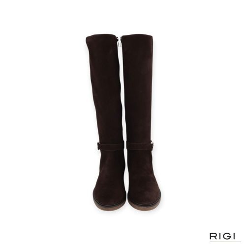 DL Sport 7210 dames laar in bruin suede leer met stretch. DL Sport 7210 dames laar in bruin suede leer met stretch.