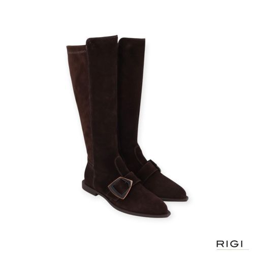 Dl Sport 7227 dames laars in bruin suede en stretch leer. Dl Sport 7227 dames laars in bruin suede en stretch leer.