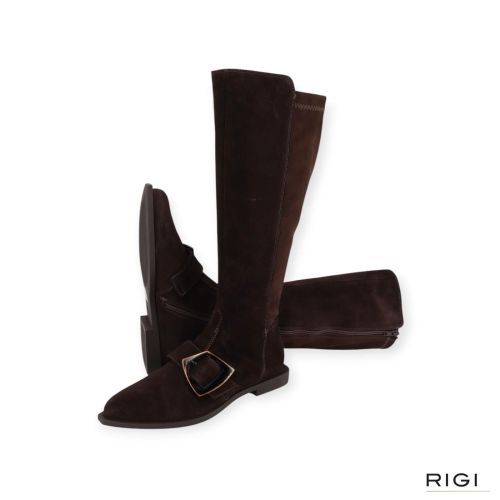 Dl Sport 7227 dames laars in bruin suede en stretch leer. Dl Sport 7227 dames laars in bruin suede en stretch leer.