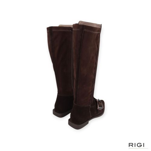 Dl Sport 7227 dames laars in bruin suede en stretch leer. Dl Sport 7227 dames laars in bruin suede en stretch leer.