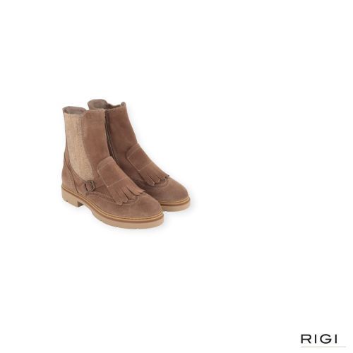 DL Sport 7248 dames enkellaars boot in het licht bruin suede leer. DL Sport 7248 dames enkellaars boot in het licht bruin suede leer.
