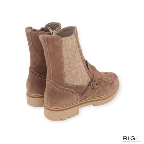 DL Sport 7248 dames enkellaars boot in het licht bruin suede leer. DL Sport 7248 dames enkellaars boot in het licht bruin suede leer.
