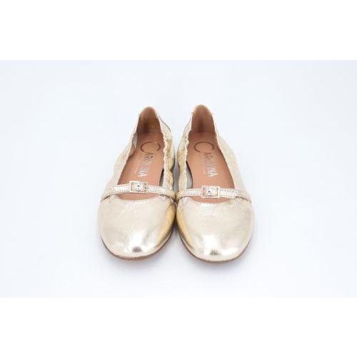 Donna Carolina Ballerina Goud dames (Clara Strap 55170179-001 - Clara Strap 55170179-001) - Rigi