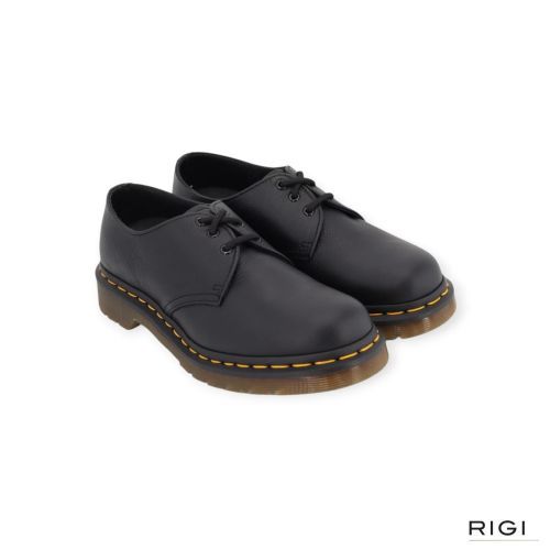 Dr Martens 1461 dames veter schoen in zwart effen leer. Dr Martens 1461 dames veter schoen in zwart effen leer.