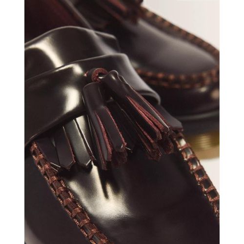 Dr Martens Adrian dames mocassin in bordeaux leer.