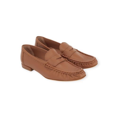 Elisa Lanci Flore Mocassin in cognac leer voor dames. 