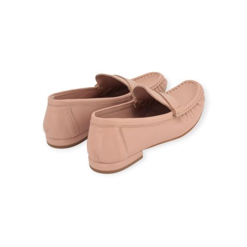 Elisa Lanci Flore Mocassin in nude / roze leer voor dames. 