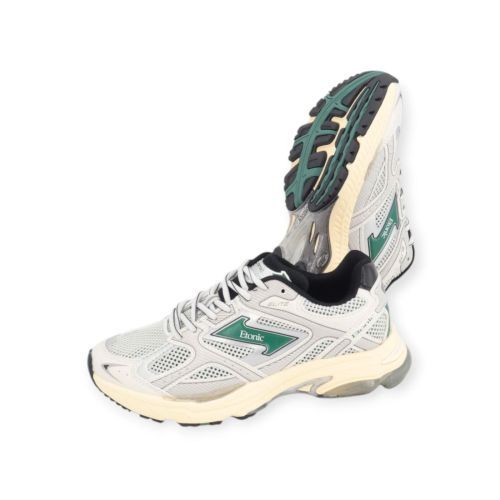 Etonic Elite Bright sneaker in groen ‘evergreen’ met wit leer en mesh voor dames. 