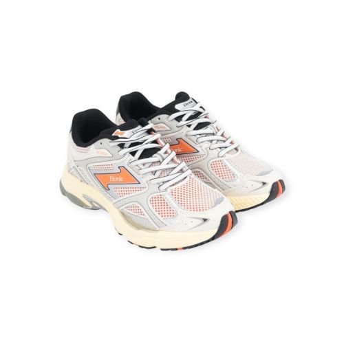 Etonic Elite Bright sneaker in oranje ‘kabocha’ met wit leer en mesh voor dames.