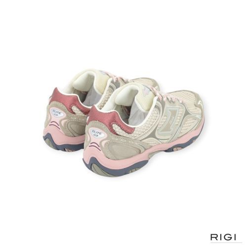 Etonic Elite Low sneaker earth in taupe, goud suède mesh voor dames. Etonic Elite Low sneaker earth in taupe, goud suède mesh voor dames.