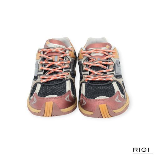 Etonic Elite Low sneaker caramel in oranje, zwart suède mesh voor dames. 
