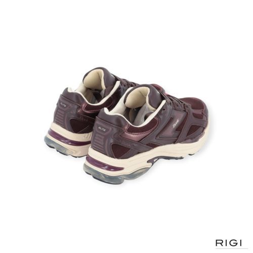 Etonic Elite Premium sneaker in bordeaux leer met suède voor dames. 