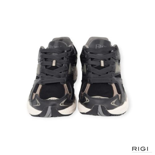 Etonic Elite Premium sneaker in zwart leer met suède voor dames. 